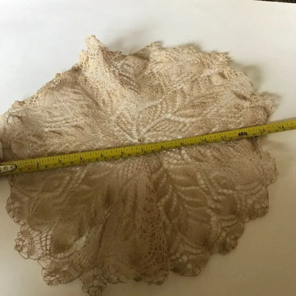 Lace Doilies Vintage Crochet Macrame Handmade Antique - Picture 9 of 10